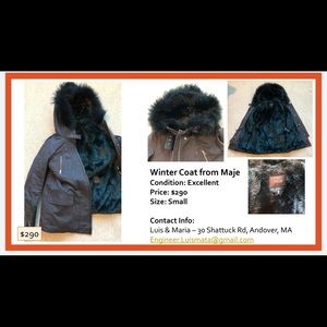 Winter fur jacket